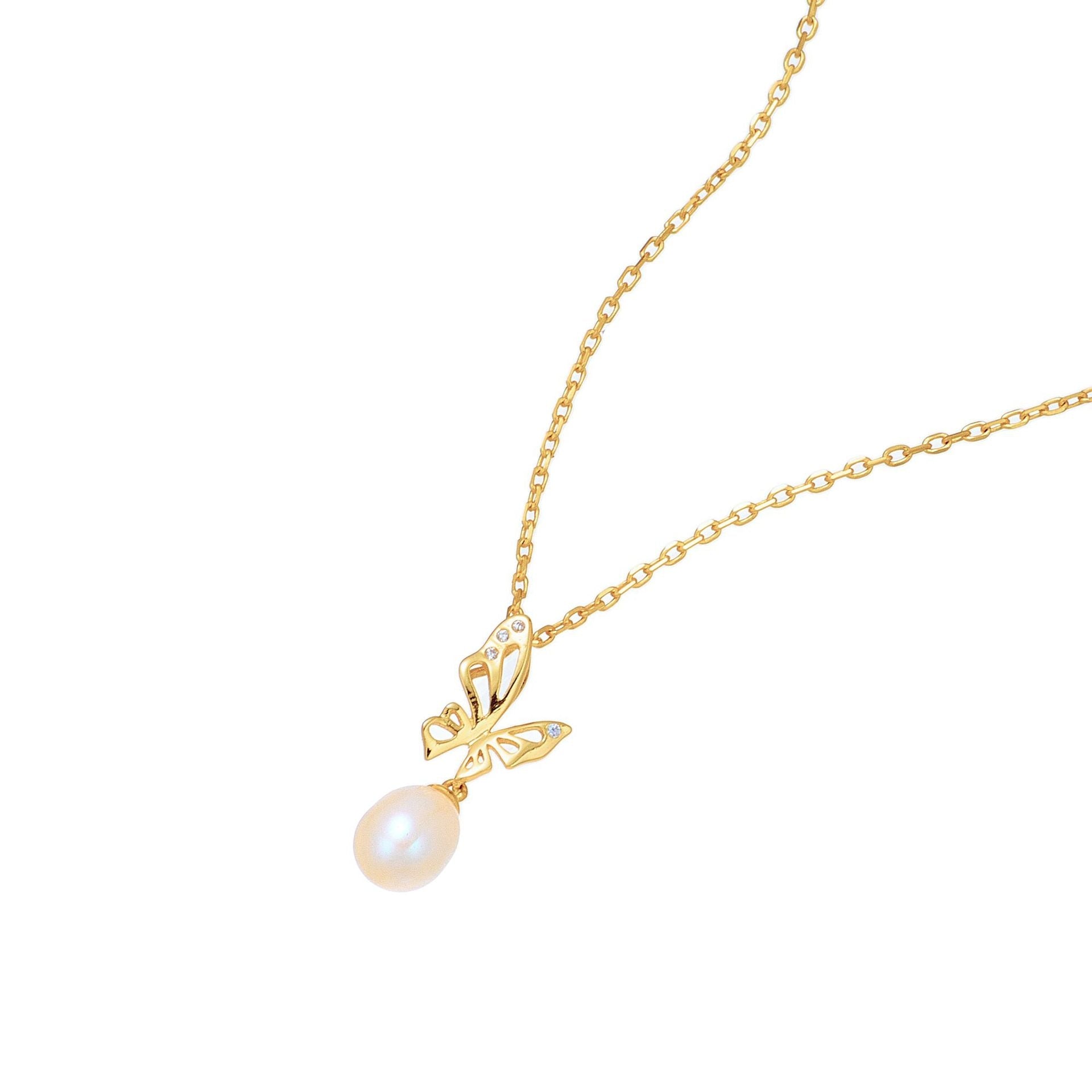 Cordelia Oval Cut Pearl Classic Necklace
