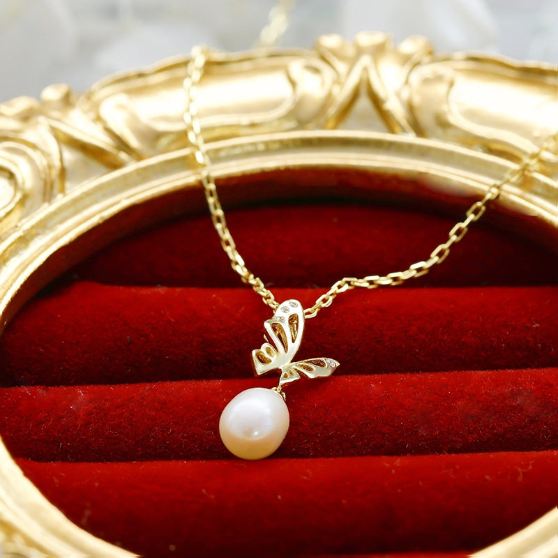 Cordelia Oval Cut Pearl Classic Necklace