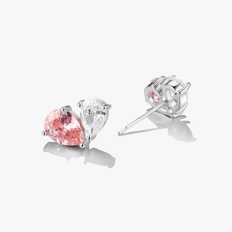 Pear Cut Cubic Zirconia Classic Minimalist Stud Earrings