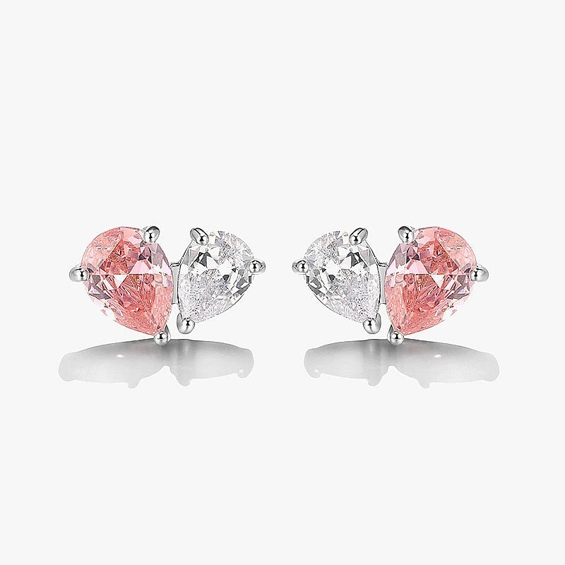 Pear Cut Cubic Zirconia Classic Minimalist Stud Earrings