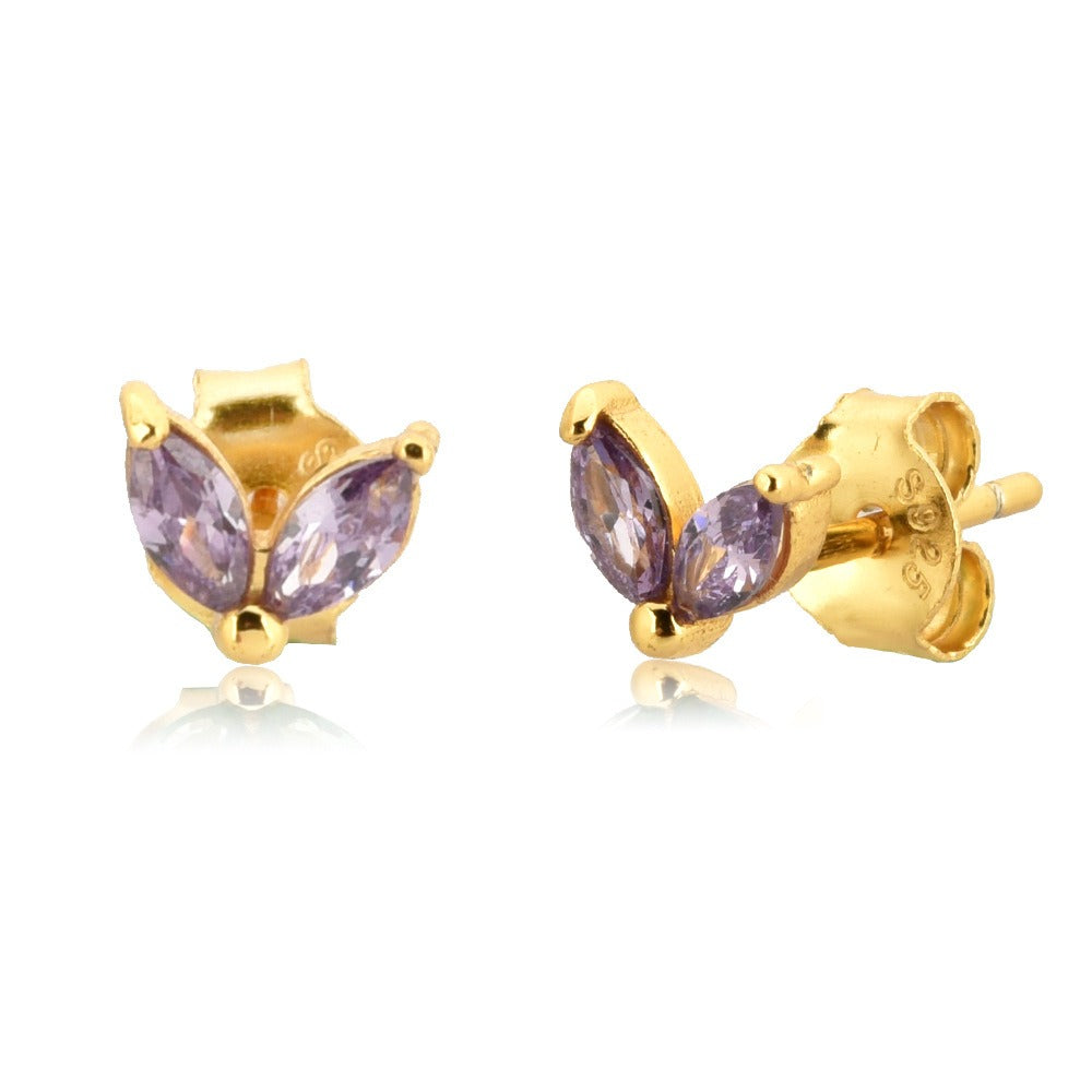 Marquise Cut Cubic Zirconia Classic Minimalist Stud Earrings