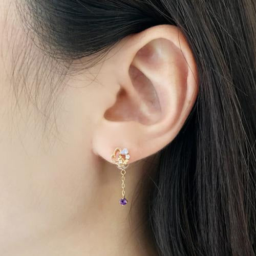 Cubic Zirconia Galaxy Collection Tassel Drop Earrings