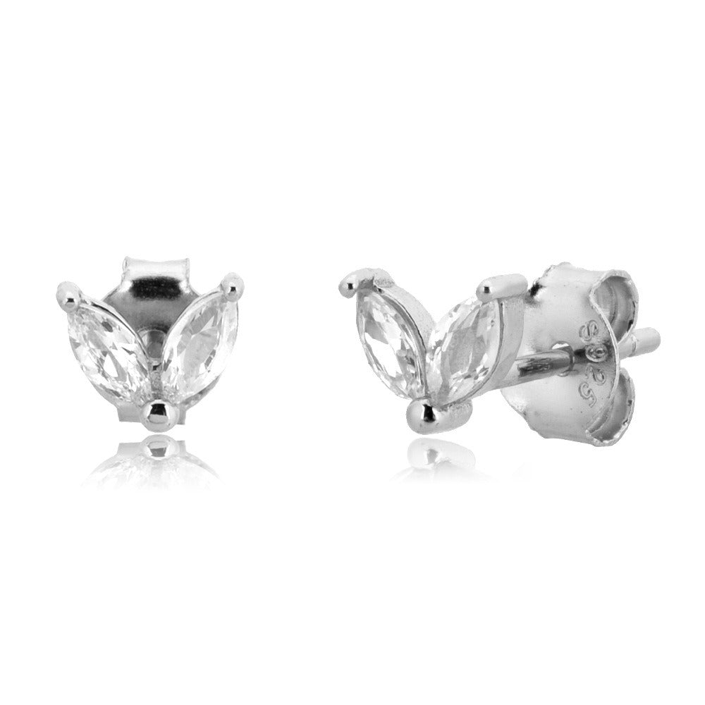 Marquise Cut Cubic Zirconia Classic Minimalist Stud Earrings